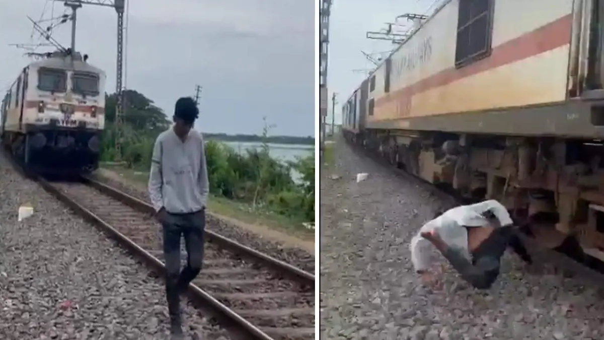 Joven es embestido por un tren mientras grababa un video para TikTok